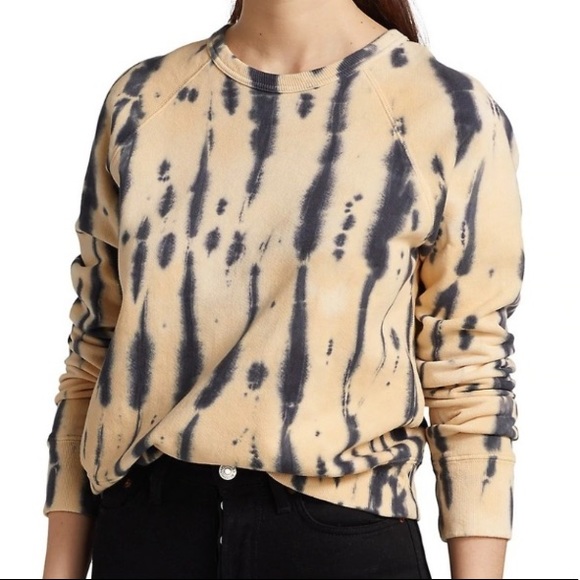 NEW RE/DONE x Hanes Classic Raglan Crewneck Tiger Dye S - Picture 2 of 7